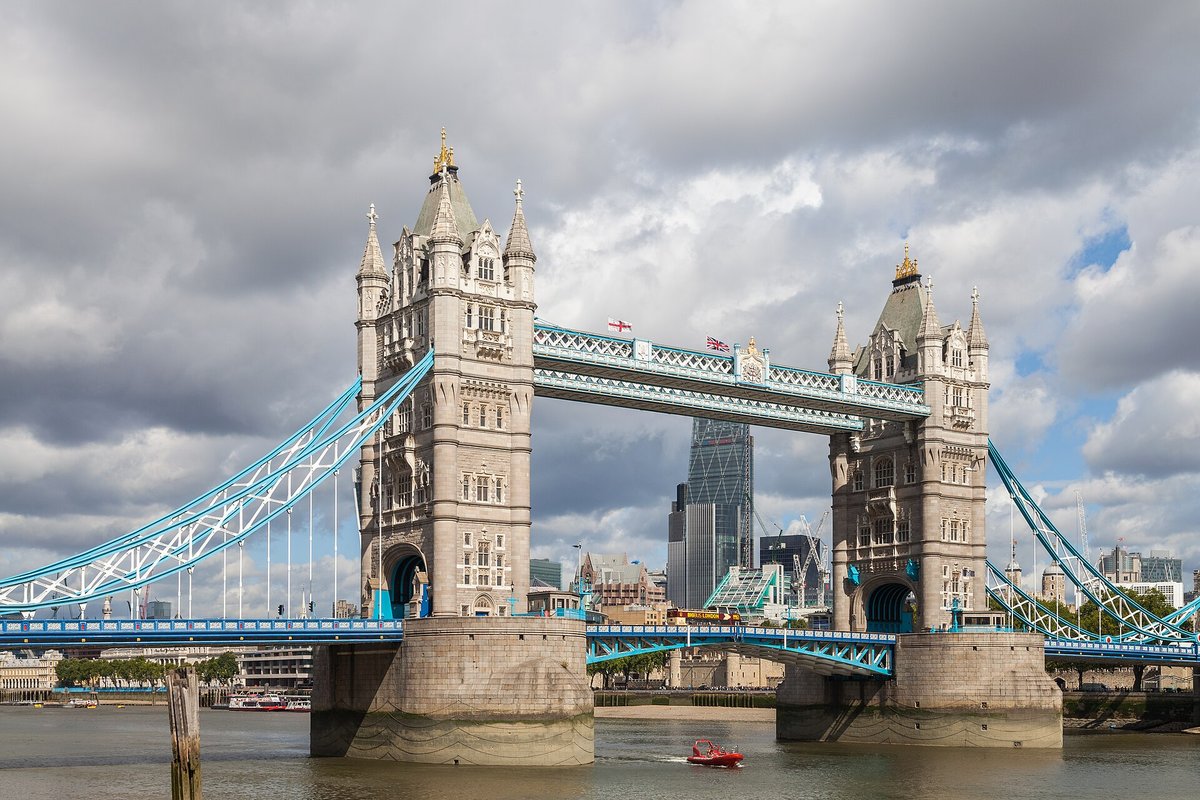 Tower Bridge and the City of London on the Thames