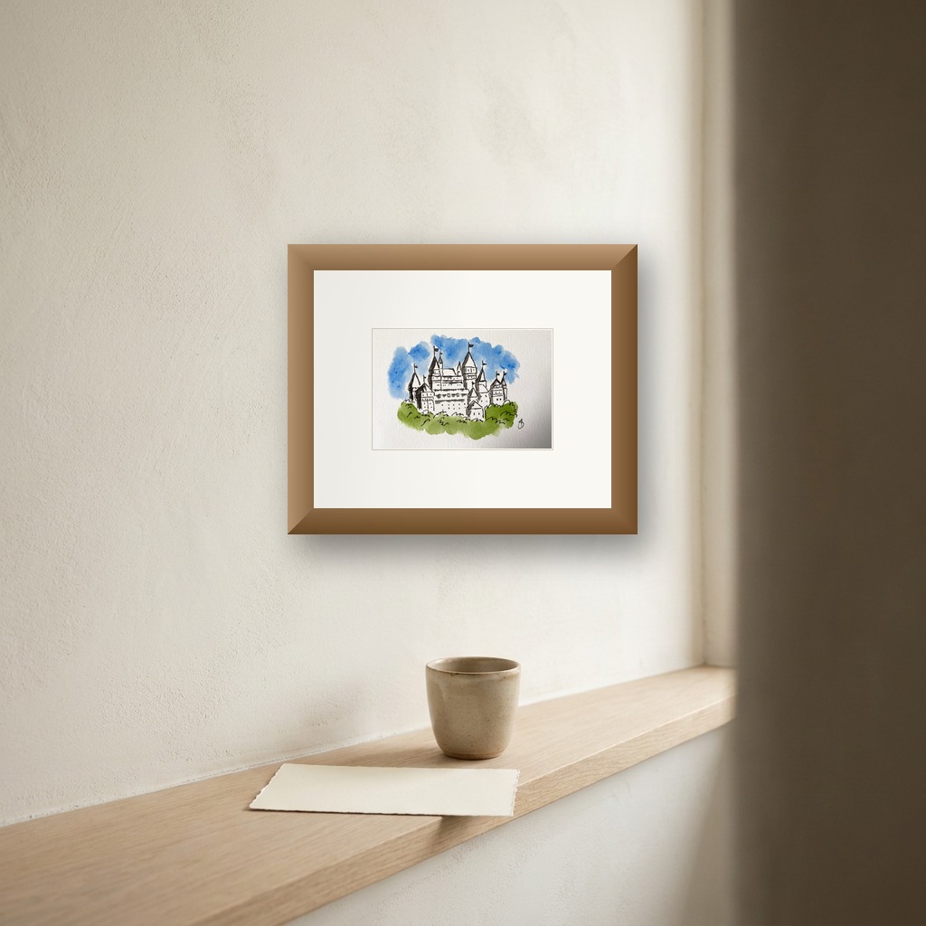 Fantasy Castle 1 shown in a room setting