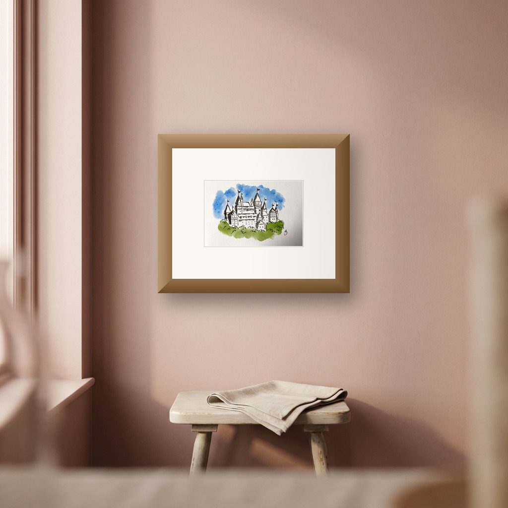 Fantasy Castle 1 shown in a room setting