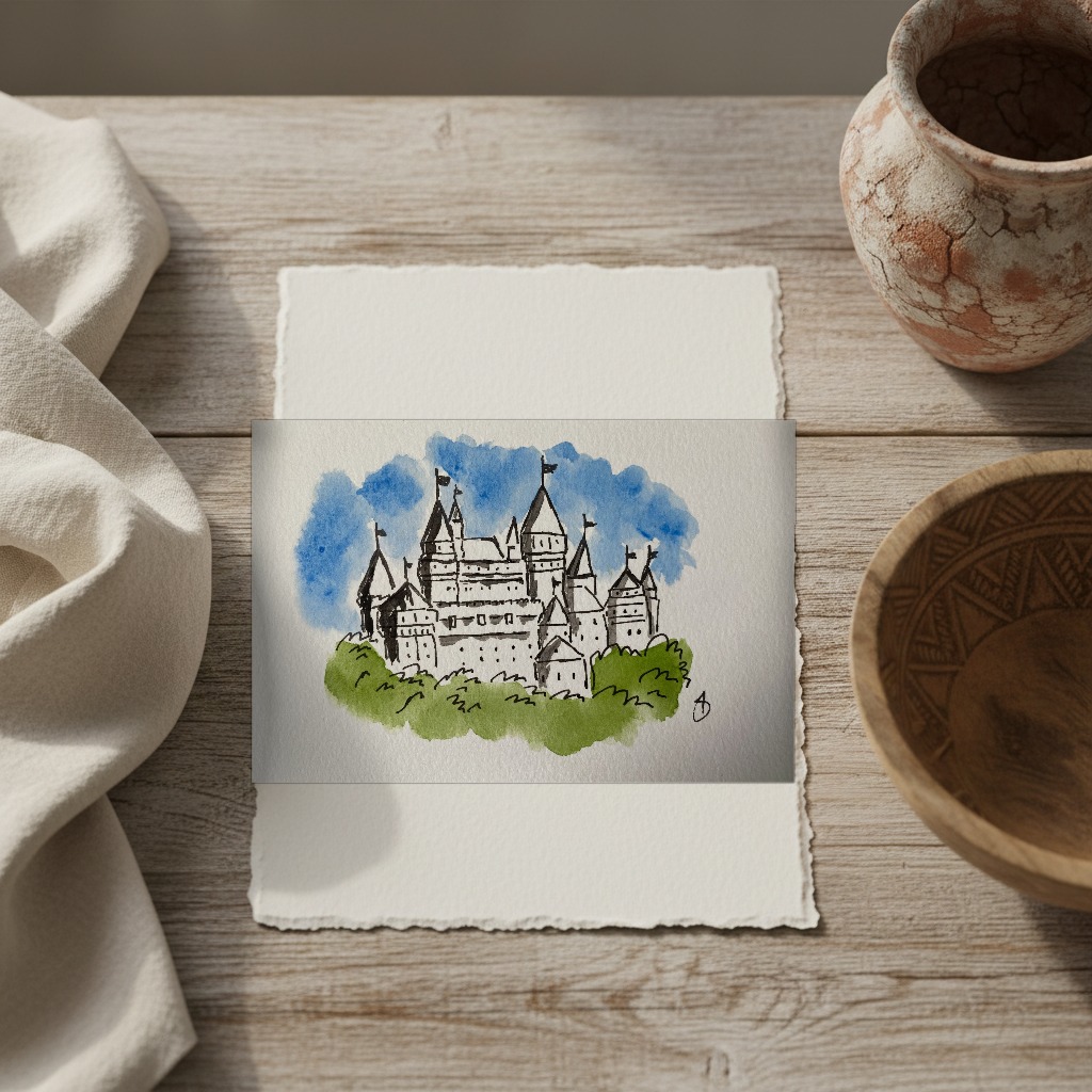 Fantasy Castle 1 shown in a room setting