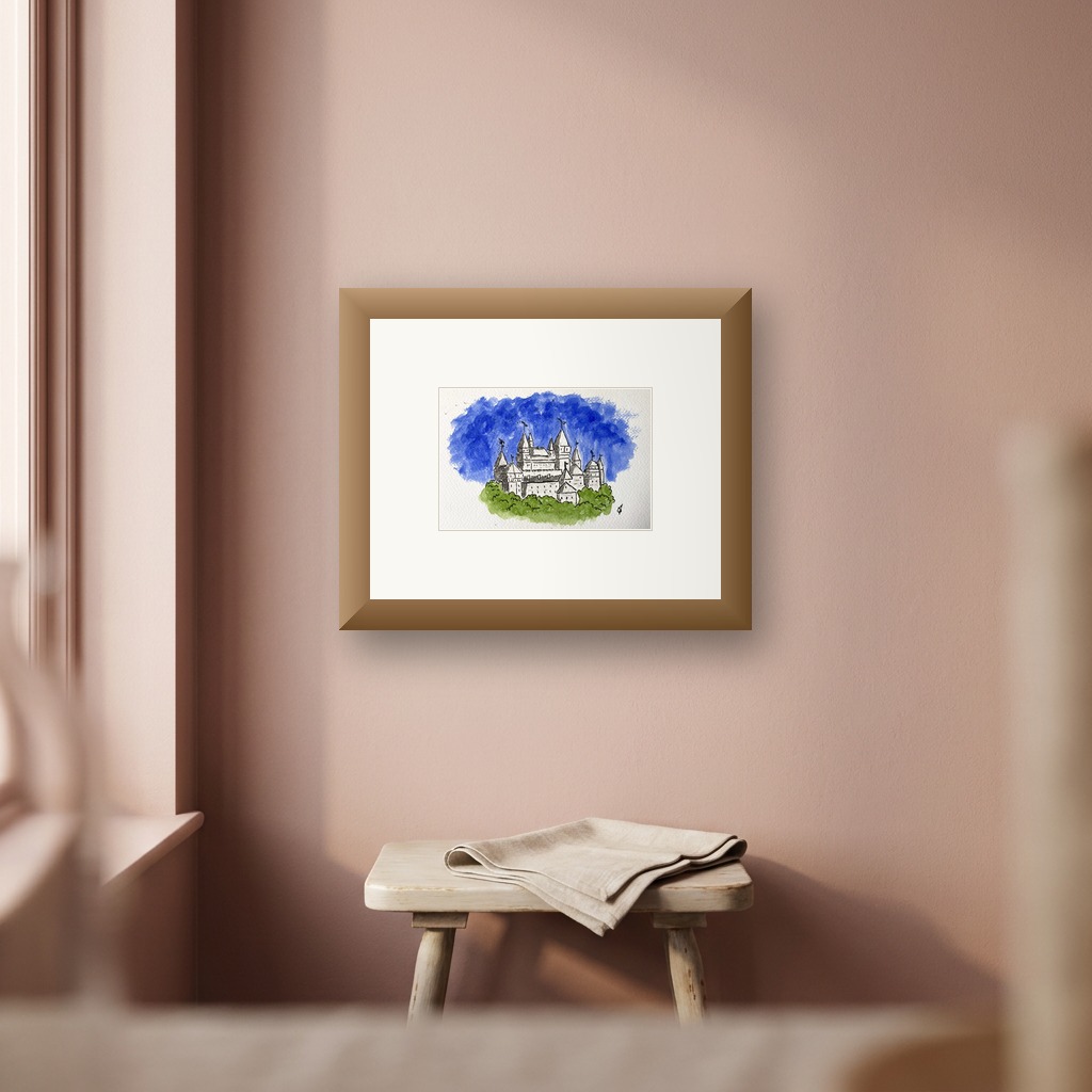 Fantasy Castle 4 shown in a room setting