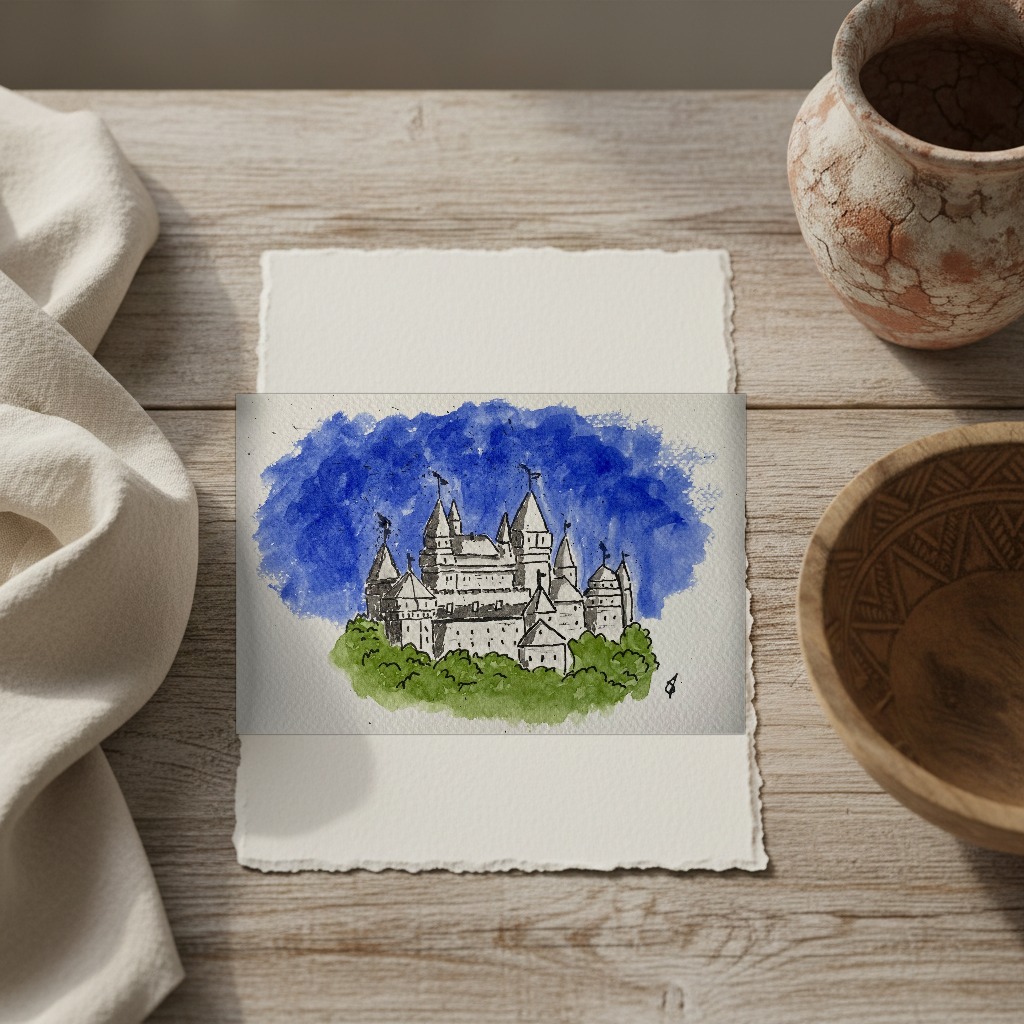 Fantasy Castle 4 shown in a room setting