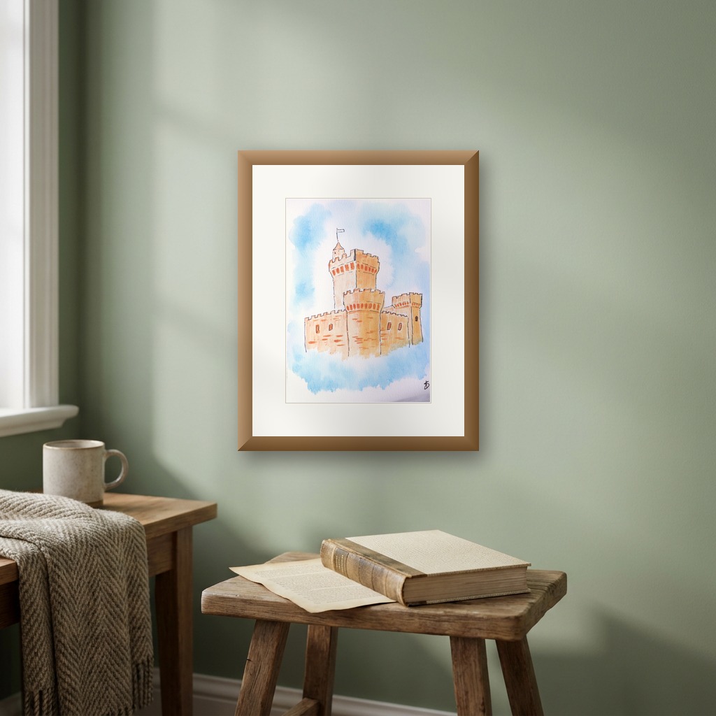 Fantasy Castle in the Clouds 2 shown in a room setting