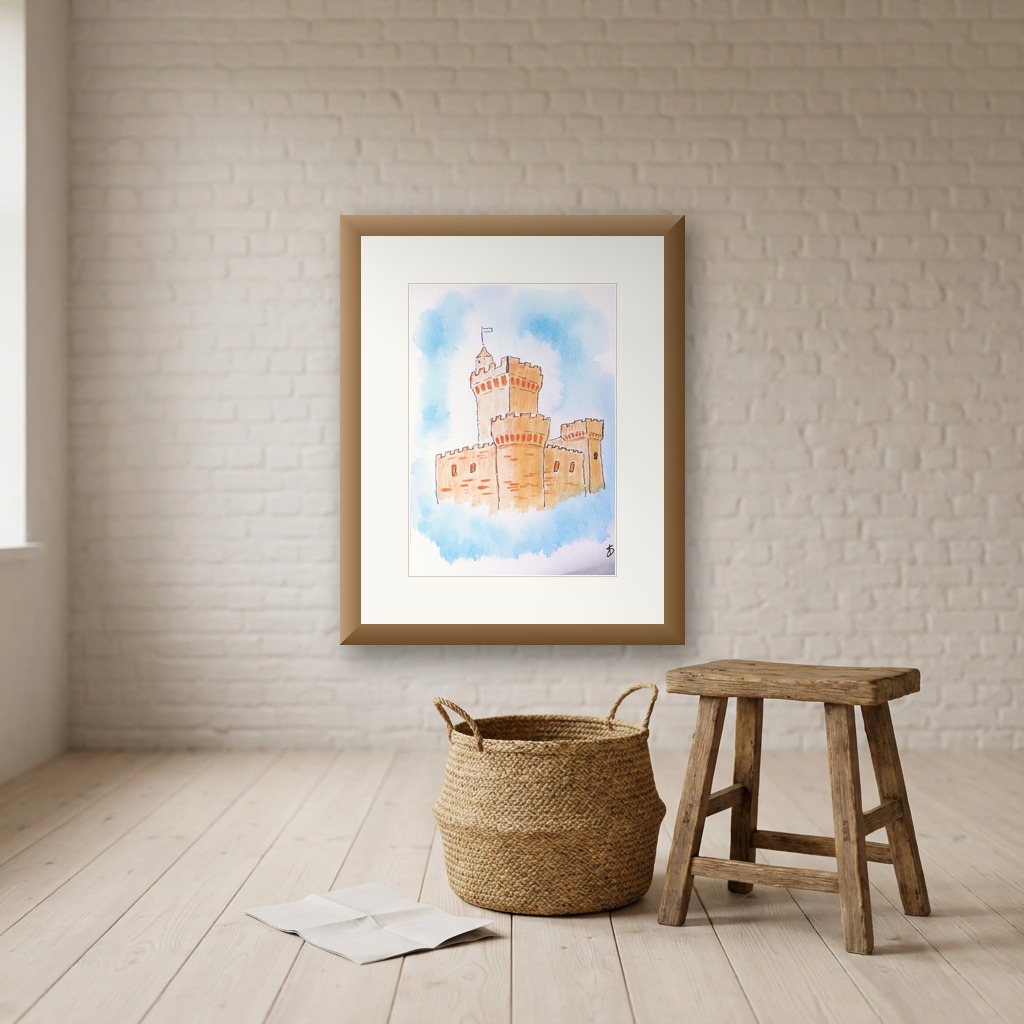 Fantasy Castle in the Clouds 2 shown in a room setting