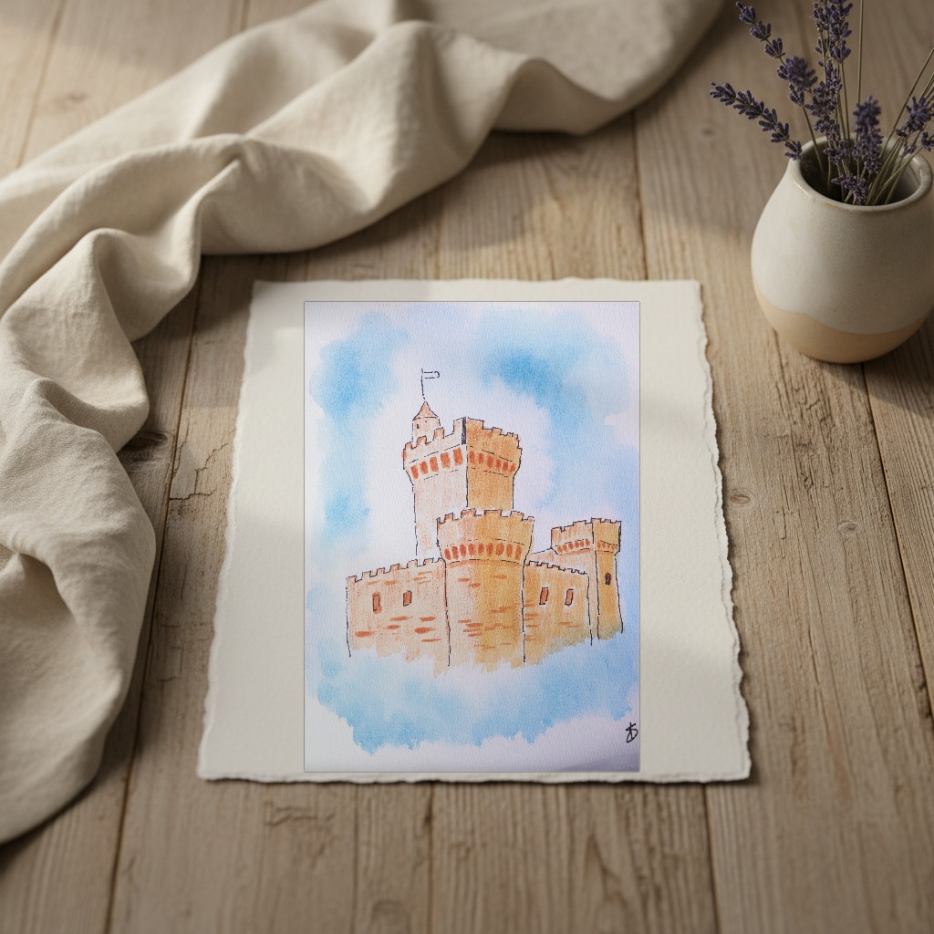 Fantasy Castle in the Clouds 2 shown in a room setting