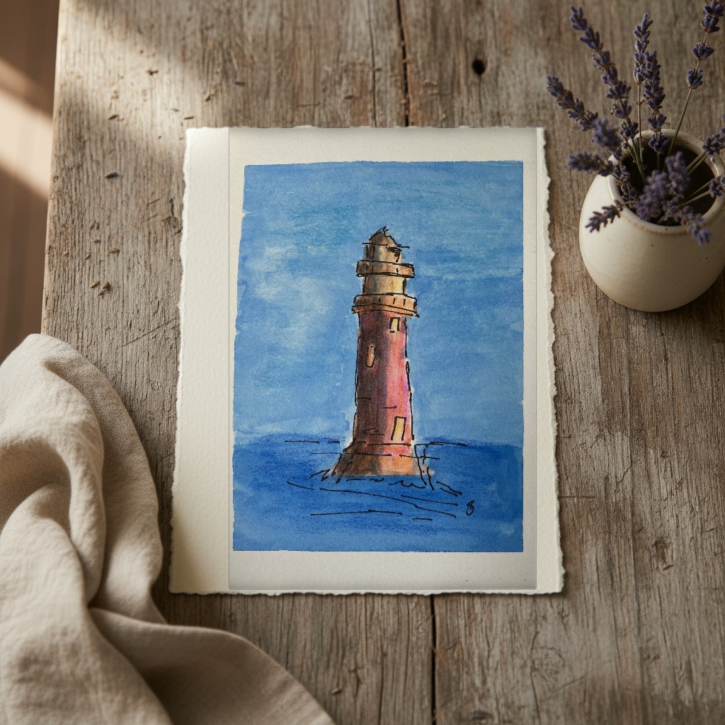 Fantasy Offshore Lighthouse 1 shown in a room setting