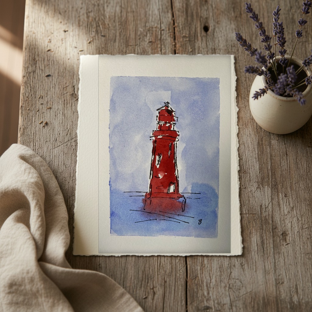 Fantasy Offshore Lighthouse 2 shown in a room setting