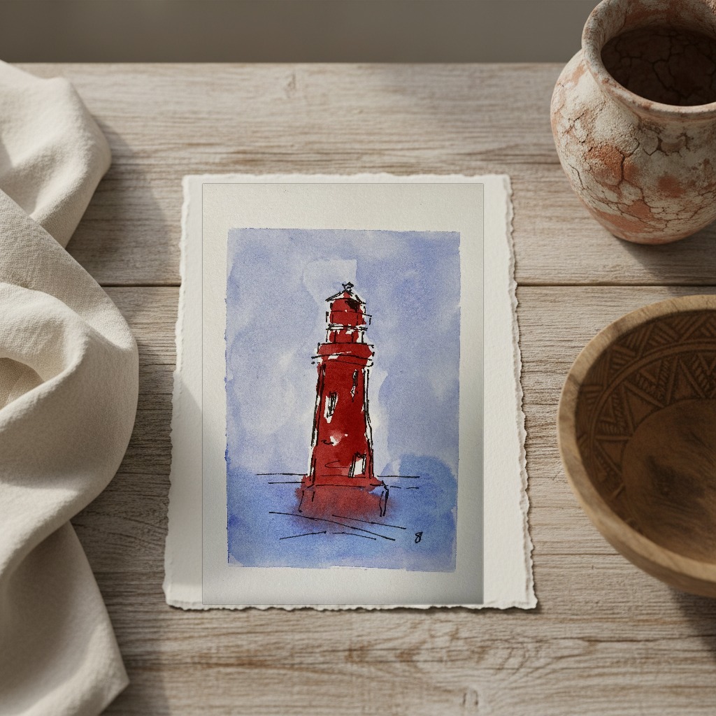 Fantasy Offshore Lighthouse 2 shown in a room setting
