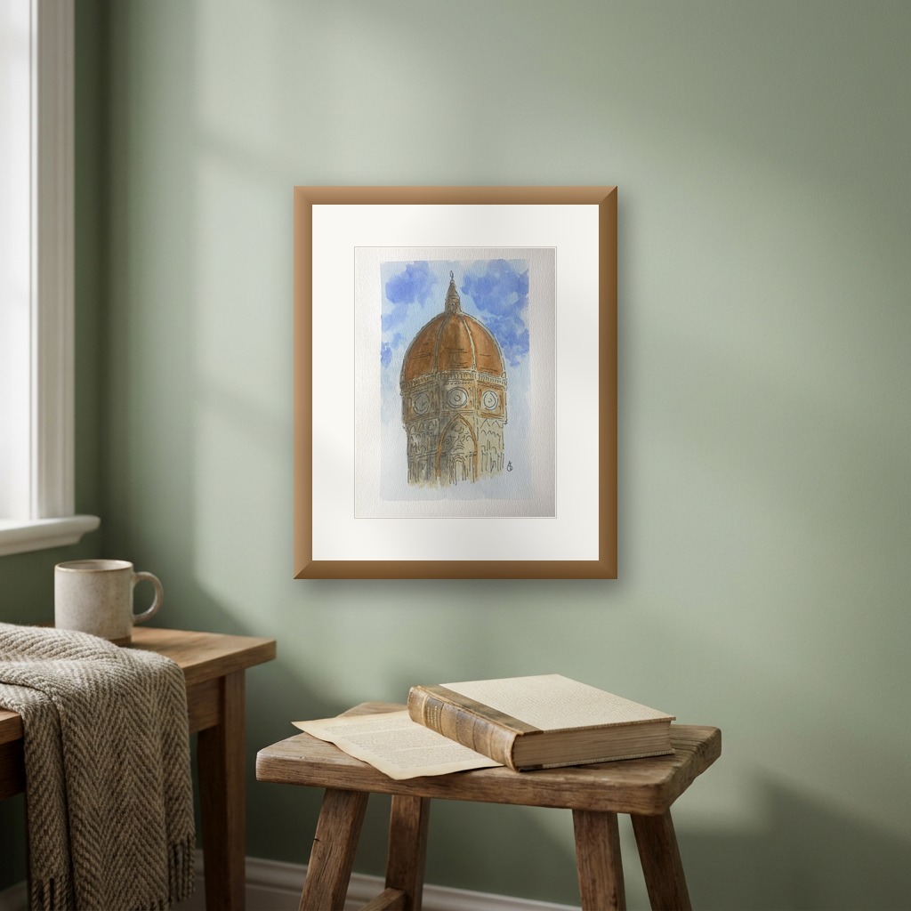 Florence Cathedral 2 shown in a room setting