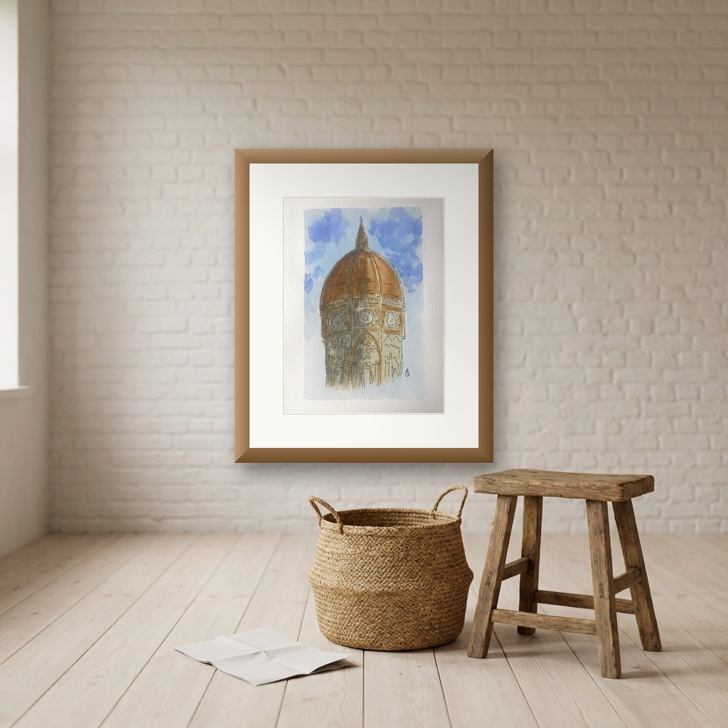 Florence Cathedral 2 shown in a room setting
