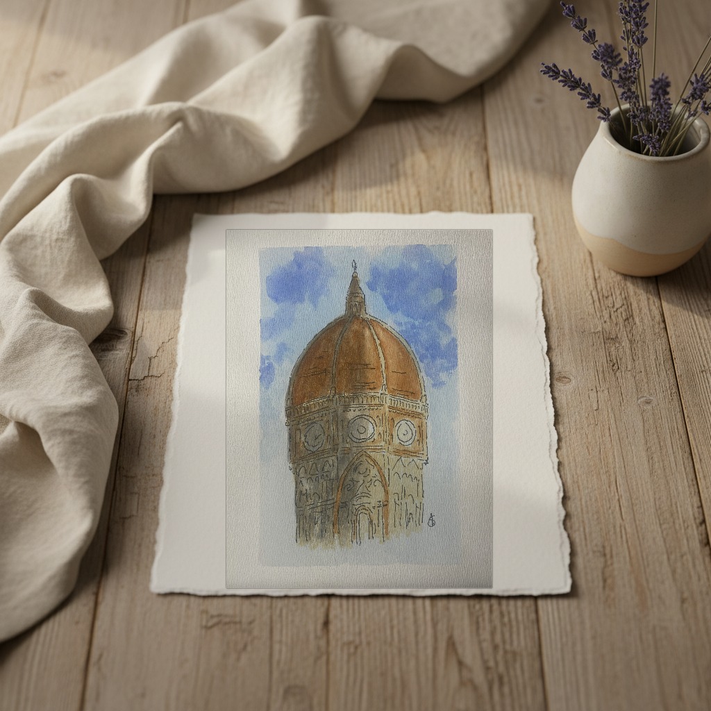 Florence Cathedral 2 shown in a room setting