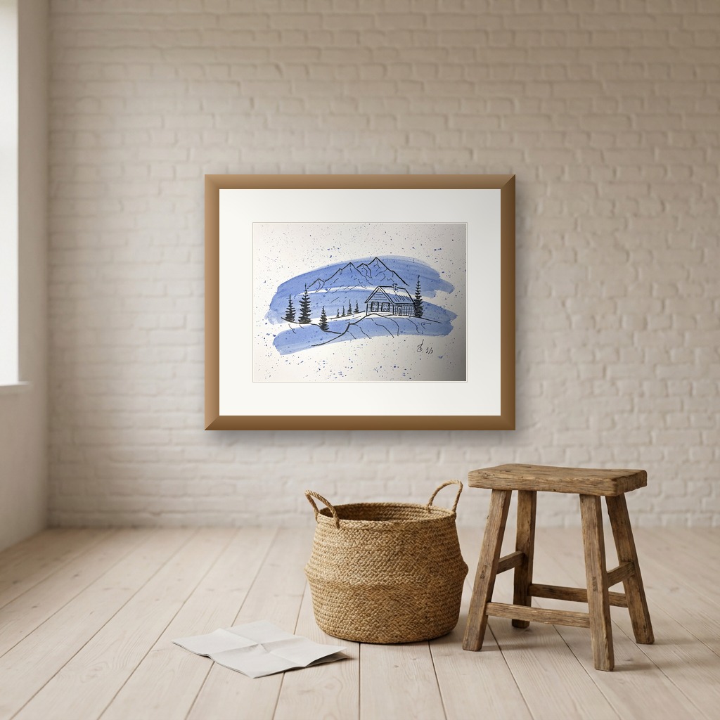 Memory of San Martino di Castrozza (1/3) shown in a room setting