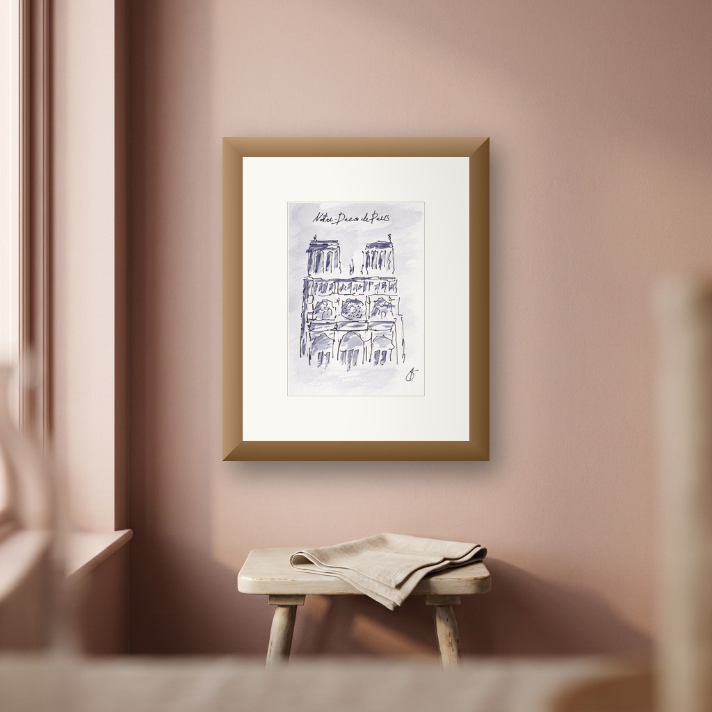 Notre-Dame de Paris shown in a room setting