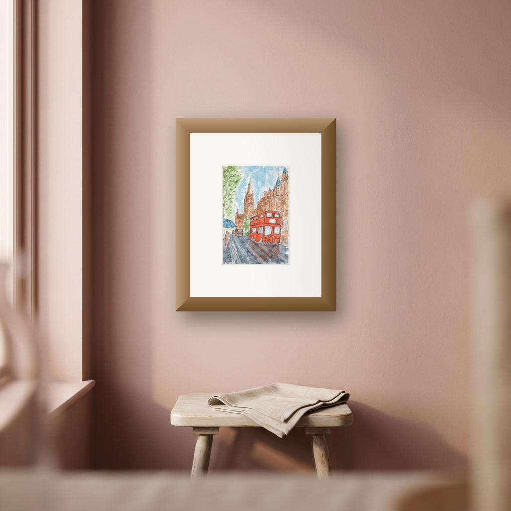 Small London shown in a room setting