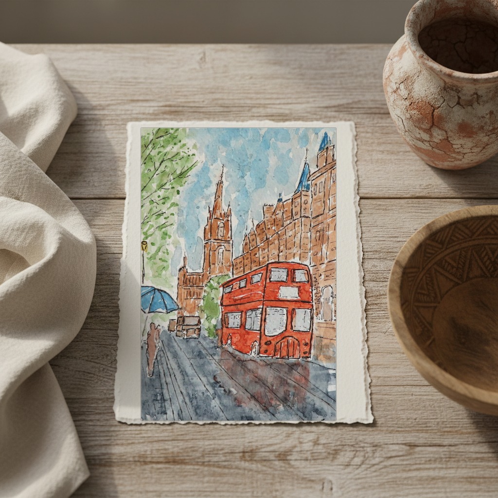 Small London shown in a room setting