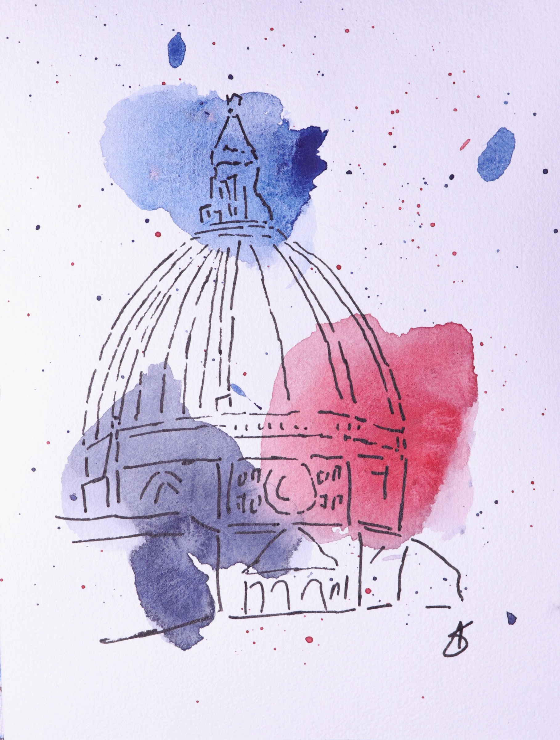 Brunelleschi’s Dome sketch