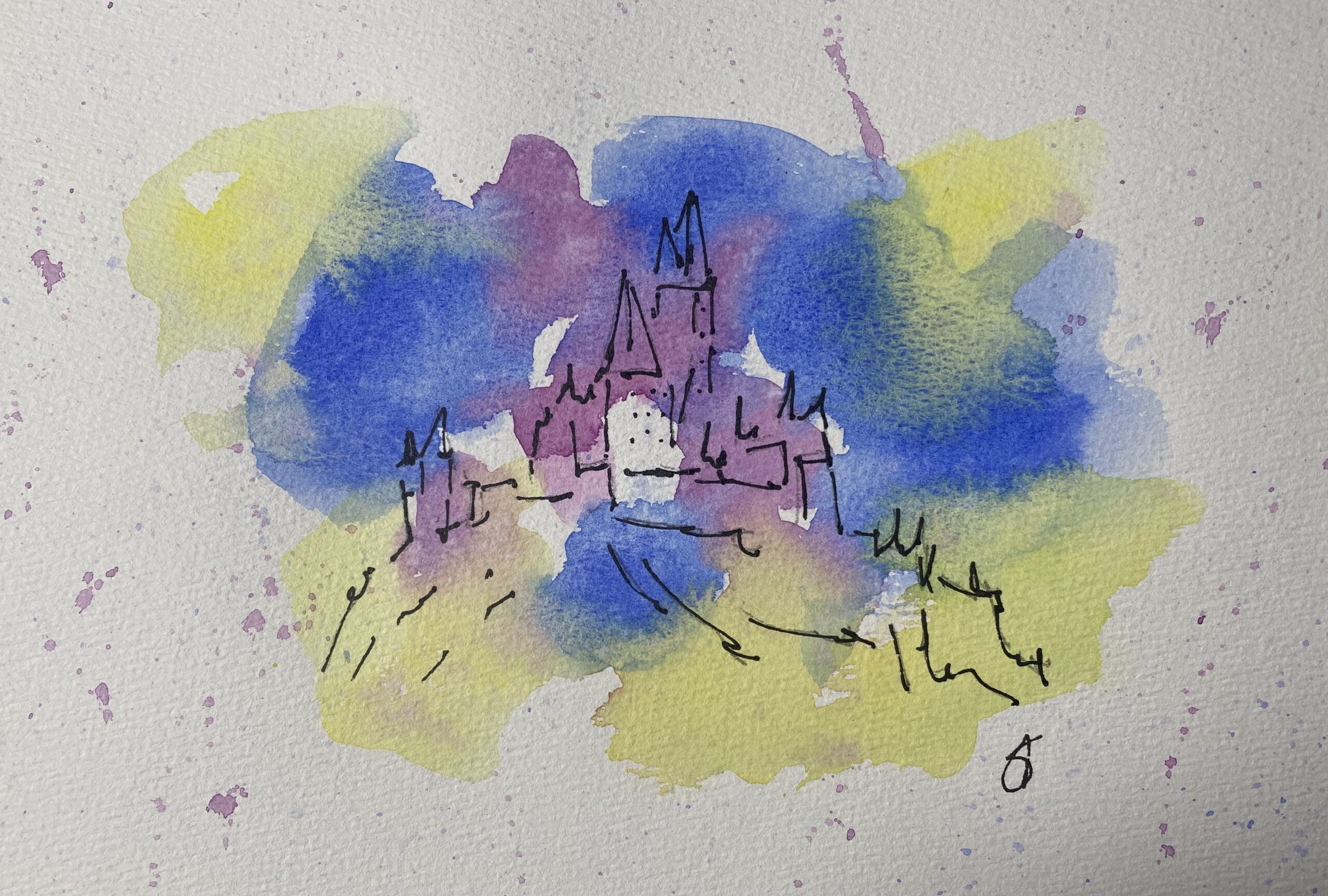 Hogwarts Castle Sensation — original watercolour