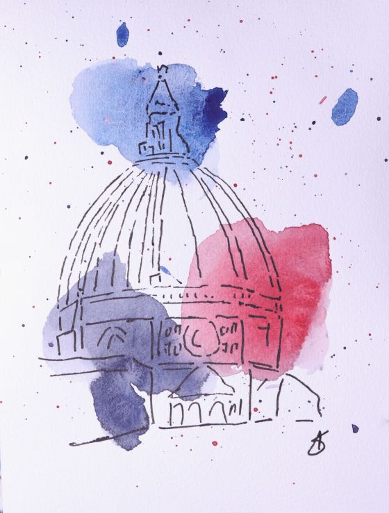 Brunelleschi’s Dome sketch