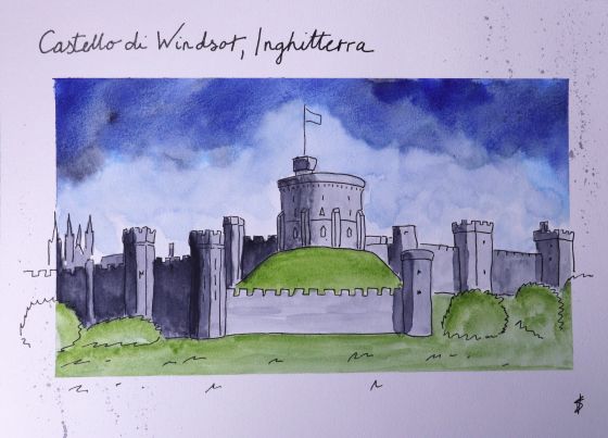 Windsor Castle Before the Rain